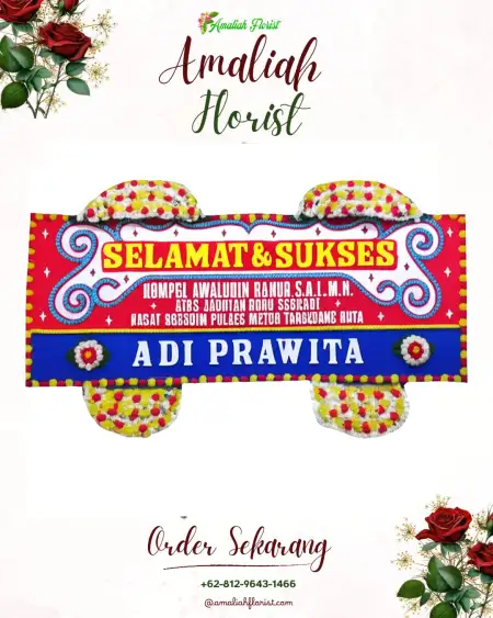 Papan Bunga Ucapan Selamat Pagar Wangi
